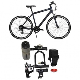Vitesse Bike Vitesse Men's Signal e-Bike, Midnight Blue, 52cm with Cycling Essentials Pack
