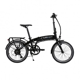 Vitesse Bike Vitesse Unisex's Stream Folding Electric Bike 20 INCH E, Black, ONE Size