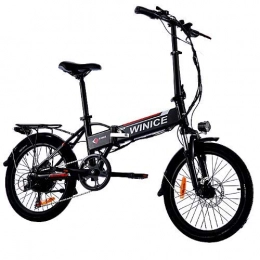 Vivi Bike Vivi 20'' Folding Electric Bike, 7 Speed Shimano Gears, 250W 8AH Electric Bike Aluminum Alloy Foldable Bicycle Folding Ebike for Women Men Adult Youth