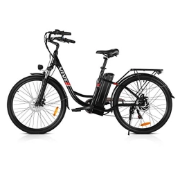 Vivi Electric Bike VIVI Electric Bike, 26 Inch Electric Bicycle for Adults, City Cruiser Ebike with 36V 8Ah Removable Battery, Shimano 7 Speed Commuter Bike Adult Electric Bikes Women