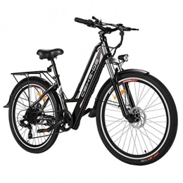 Vivi Bike Vivi Electric Bikes for Adult, 26'' 250W Electric Bicycle Bike, 36V 8AH Lithium Battery, Professional 7 Speed City Ebike for Men Women (Delivery within 5-7 days) (26inch-Black)