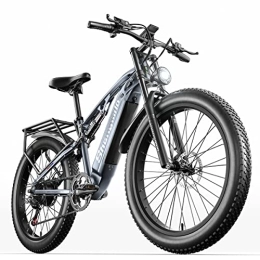 VLFINA Electric Bike VLFINA Full suspension Electric Bicycles ，26inch Fat Tire Electric Bike for adult, Mountain Bike, 48V*15Ah removable Lithium Battery, Dual hydraulic disc brakes