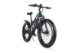 VOZCVOX Bike VOZCVOX Electric Bike 1000W Ebike Mountain Bike With 26" Fat Tire, 48V 17AH Removable Lito-Battery, LCD Waterproof Display, Full Suspension, Shimano 7 Speed