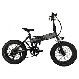 WAFFZ Bike WAFFZ Ebike Folding 20 Inch Electric Bike Fat Tire With 48V 10AH / 14AH Removable Brake Electric Bicycle (Color : Bike extra a battery, Size : 36V 10AH)
