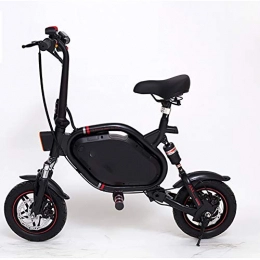 Wenore Bike Wenore Electric Bicycles Fast Folding Electric Bike for Single Person 12Inch Lithium Battery 36V250w Motor Front Driven Mini Size, Black