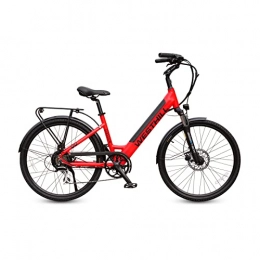 Westhill Electric Bike Westhill Classic ST 26″ Step Through Electric Bike 14Ah E-bike | Integrated Battery, Aluminium Frame, Front Suspension (Red)