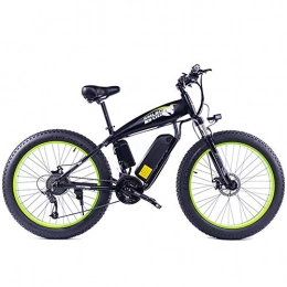 WFIZNB Electric Bike WFIZNB Fat Tire Electric Bike E bike Mountain Bike 26inch Powerful Electric Bicycle with Removable 48V 13Ah Lithium-Iion Battery Off-road bikes, Green