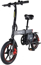 Windgoo Electric Bike Windgoo Electric Bike, Foldable 12 inch 36V E-bike with 6.0Ah Lithium Battery, City Bicycle Max Speed 25 km / h, Disc Brake (B3-Black)