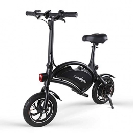 Windgoo Electric Bike Windgoo Electric Bike, Foldablke 12 inch 36V E-bike with 6.0Ah Lithium Battery, City Bicycle Max Speed 25 km / h, Disc Brake (B3-Black)