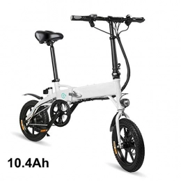Wjtence Bike Wjtence 14 inch Folding Electric Bike Portable Foldable Electric Bicycle Safe Adjustable Portable for Cycling, Shock Absorption Design, gradeability up to 30 degree