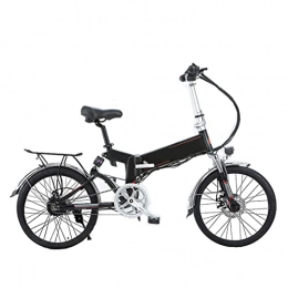 WMLD Bike WMLD Electric Bike Foldable for Adults Electric Bicycle 350W 34V Small Electric Moped 20 Inch Folding Electric Bike (Color : Black 100KM)