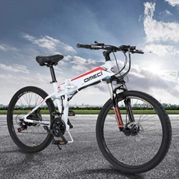 WND Electric Bike WND lithium battery electric bike auxiliary mountain bike 21 speed Electric fold bicycle, 3-White