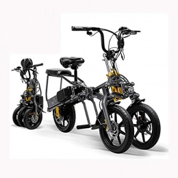 WOkismx Electric Bike WOkismx Electric 2 Battery 48V 350W Foldable Mini Tricycle 14 Inch 15.6 Ah 1 Second High-End Electric Tricycle Foldable