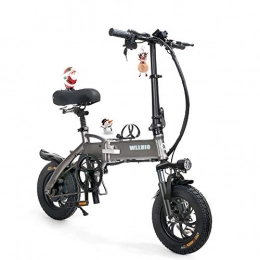 WOTR Electric Bike WOTR 12'' Folding Electric Mountain Bike, 350W Motor, 3 Working Modes, 38 Miles Range and Dual Disc Brakes Alloy, Electric Bicycle for Adults and Teens, Easy Travel