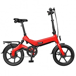 WPeng Electric Bike WPeng Folding Electric Bike E-bike for Adults, 20'' Electric Commuter Bicycle, 7.5AH Removable Lithium-Ion Battery, 36V 250W Motor and Smart Adjustable Speed for Outdoor Cycling Travel Work Out, Red