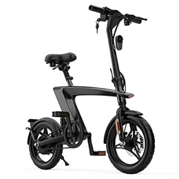 WUYANJUN Electric Bike WUYANJUN Adult Folding Electric Bicycle, 14-inch Electric Variable Speed Bicycle, with 36v 10ah Detachable Lithium Ion Battery, 250w Motor, Dual Disc Brakes, LCD Display