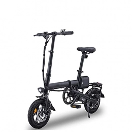 WXDP Bike WXDP Self-propelled Folding adult electric bike, double disc brakes 12 inch mini city shuttle ebike 36V, aluminum alloy detachable aluminum frame
