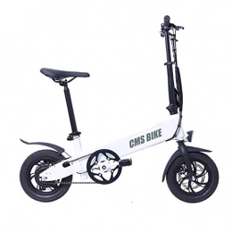 WXX Bike WXX 12 Inch Aluminum Alloy Folding Electric Bicycle 5 Speed Booster Dual Disc Brake Adult Ultra Light Lithium Battery Travel Electric Car