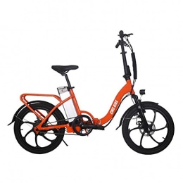 WXX Bike WXX 20 Inch Aluminum Alloy Folding Electric Bicycle Double Disc Brake Shock Absorption Lithium Battery High Power Adult Battery Car Suitable for Camping