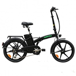 WXX Bike WXX 20Inch Aluminum Alloy Folding Electric Bicycle Smart Meter + Three Riding Modes Lithium Battery Power Variable Speed Battery Car, Black