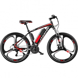 WXX Electric Bike WXX Adult Electric Bike, Aluminum Alloy 26 Inch 36V10ah 250W Removable Lithium Battery Electric Mountain Bike 27-Speed Variable Speed Battery Car, Red