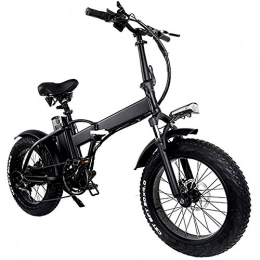 WXX Electric Bike WXX Adult Folding Electric Bike Aluminum Alloy 20 Inch 500W 48V 15AH Removable Lithium-Ion Battery Bicycle Ebike, For Outdoor Cycling