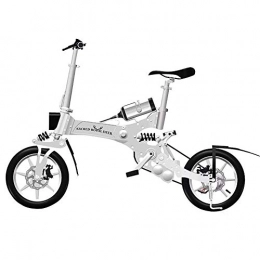 WYYSYNXB Adult Portable Aluminum Alloy Electric Bicycle Mountain Folding Bikes, Silver