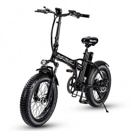 WZW Bike WZW R8 800W Adults Folding Electric Bike 48V13Ah 4.0 Fat Tire Mountain Ebike Kit 7 Speed Gears Waterproof Electric Bicycle with LCD Display for Beach Snow City (Color : 800W 13AH, Size : 2 battery)