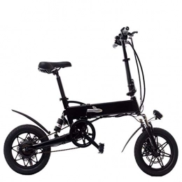 X&L Electric Bike X&L 14'' Electric Bike with Folding Electric Bicycle Lithium-Ion Battery (36V / 250W / 7.8AH) and Three Working ModesCity Bicycle Max Speed 25 km / h, Disc Brake (black)