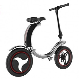 XBSLJ Electric Bike XBSLJ Electric Bikes, Folding Bikes Foldable with Brake Vacuum Tire with Speed 350W 30 Km / H 35km Mileage for City Commuting Outdoor Cycling Travel Work Out-Silver Gray