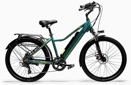 XBSLJ Bike XBSLJ Electric Bikes, Folding Bikes Folding Ebike Dual Disc Brakes Oil Spring Suspension Fork 90KM 26 inch Pedal Assist Bicycle Frame for Adults-Blue