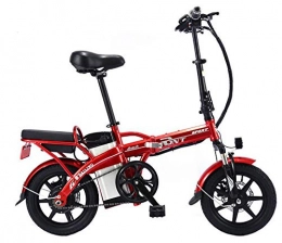 XHHXPY Bike XHHXPY Electric Bike 14 Inch Folding Lithium Electric Adult Electric Bicycle 48V Double Electric Car, 03