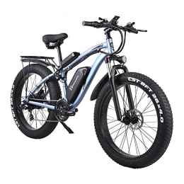 xianhongdaye Bike xianhongdaye 1000W electric bicycle electric fat bike ATV cruiser electric bicycle 48v17ah lithium battery electric mountain bike-blue