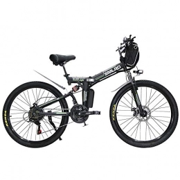 Xiaotian Electric Bike Xiaotian Folding Electric Bike, Portable City Commuter 350W 26'' Mountain Bicycle with Removable 48V 10Ah Lithium-Ion Battery for Adults Men Women