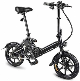 XINTONGLO Bike XINTONGLO Electric Folding Bike Lightweight Aluminum Alloy Folding Bicycle with Tire 250W Hub Motor Electric Bikes, Black