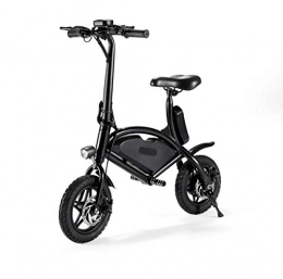 XJYA Electric Bike, Folding 12 inch 36V E-bike, City Bicycle Max Speed 25 km/h 250W Electric Bike Urban,Black