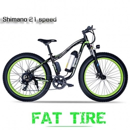 XXCY Electric Bike XXCY Electric Bicycle 250w Electric Mountain Snow Bicycle Road Bike, 36v10.4ah Battery, 26 Inch Fat Tire, Shimano 21 Speed Ebike