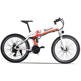 XXCY Electric Bike XXCY m80+ 500W 48V12.8AH Electric Mountain Bike Full Suspension 21Speeds (orange)