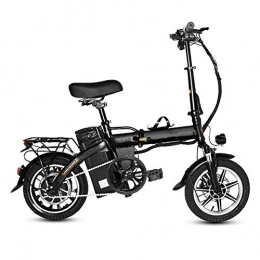 XXZ Bike XXZ Electric Bikes for Adults, 14" Lightweight Folding E Bike, 350W 48V Removable Lithium Battery, City Bicycle with 3 Riding Modes, 48V8AH