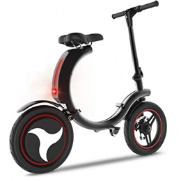 XZBYX Bike XZBYX Small folding lithium battery for electric bicycles. Adult two-wheeled bicycle. The top speed is 18km / h and 14-inch pneumatic tires (94 * 110CM).