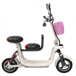 Y.A Electric Bike Y.A Electric Car Folding Adult Small Scooter Parent-Child Battery Car Electric Scooter Bicycle Life 35 Km with Children Sitting