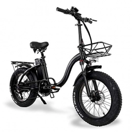 CMACEWHEEL Bike Y20 Adult Electric Bicycle 20 Inch Wheel Folding E-bike Mountain Bike 4.0 Fat Tire Snow Bike (Standard, 24Ah + 1 Spare Battery)