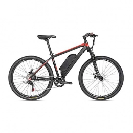YALIXI Bike YALIXI Electric bicycle, electric assist mountain bike, lightweight aluminum alloy frame, maximum speed 25KMH, lithium battery 36V250W10A, 26''*17'' black red
