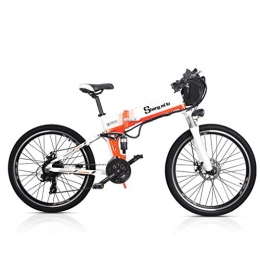 Yd&h Bike Yd&h Electric Mountain Bike Foldable, 26" All Terrain Electric Bicycle for Adults, Removable Lithium-Ion Battery (48V 350W), 21 Speed Gear And Three Working Modes, B, 48V 70Km