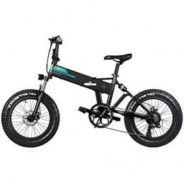 YDBET Bike YDBET Electric Mountain Bike, Folding E-Bike 250W Motor 12.5Ah Lithium Battery 3 Mode LCD Display & 20" Wheels Mens Mountain E-Bike, Black