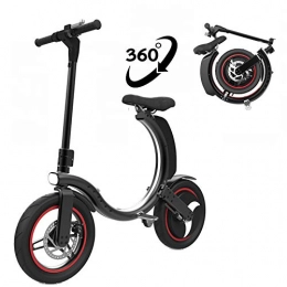 Ydshyth Bike Ydshyth Electric Bike for Adults, Foldable Electric Bicycle Commute Ebike with 250W Motor, 12 Inch E-Bike Lithium-Ion Battery Mountain Ebike for Mens, 35KM