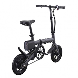 Ydshyth Bike Ydshyth Folding Electric Bike for Adults, 12" 250W Aluminum Alloy Bicycle Removable 36V / 5.2Ah Lithium-Ion Battery with 3 Riding Modes, Black