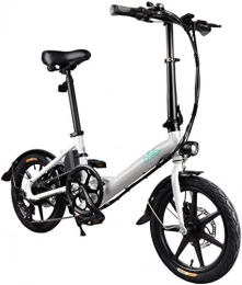 YHBX Bike YHBX FIIDO D3 Folding Electric Bike Three Riding Modes Ebike 250W Aluminum Electric Bicycle Motor 36V 3 Speed 14 Inches Tire Electric Bicycle For Adults (White)