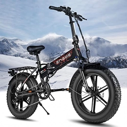YI'HUI Electric Bike YI'HUI Electric Bike for Adults, E-Bike 750W eBike with 25MPH, Folding Electric Mountain Bicycle Adults 20 in Air-Filled Tires, Dual Disc Braking, 3 Riding Modes, Black