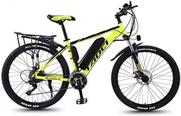 YIHGJJYP Electric Bike YIHGJJYP Mountain Bike Electric for Adult Aluminum Alloy Bicycles All Terrain 26" 36V 350W 13Ah Detachable Lithium Ion Battery Smart Ebike Mens, Yellow 1, 13AH 80 km